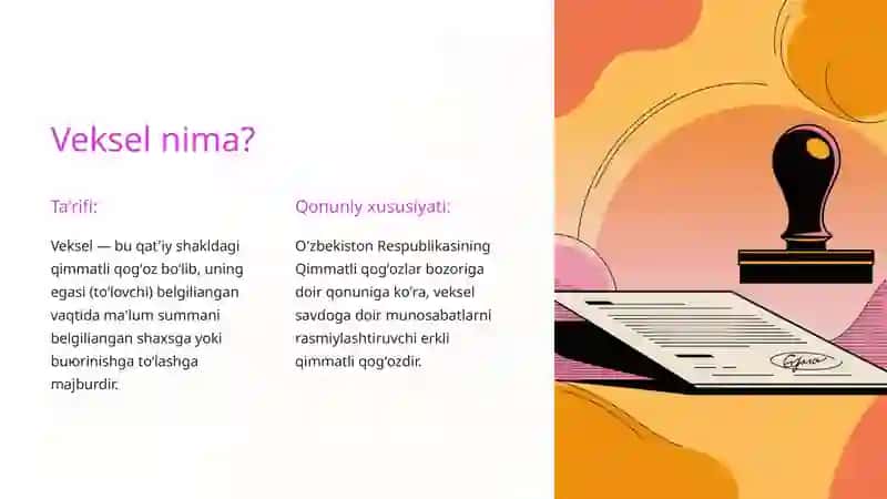 Veksellarning Shakillari va Mohiyati 2