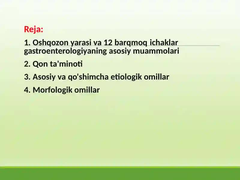 12 BARMOQLI ICHAK YARA KASALLIGI 2