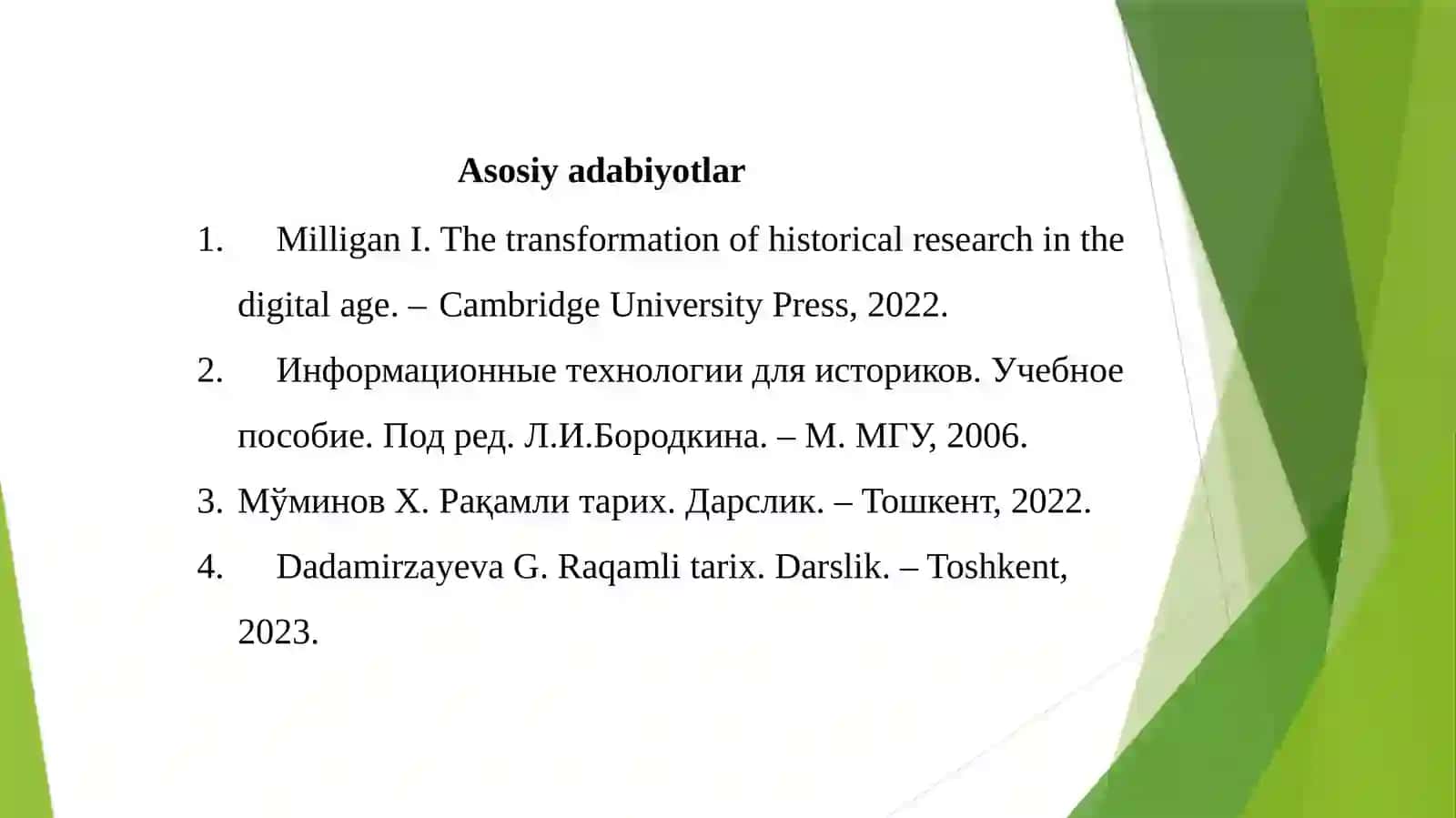3-mavzu.Tarixfanidaaxborottexnologiyalariningqo‘llanilishi 2