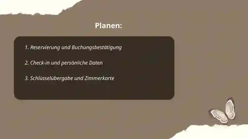 Reservierung und Buchungsbestätigung 2