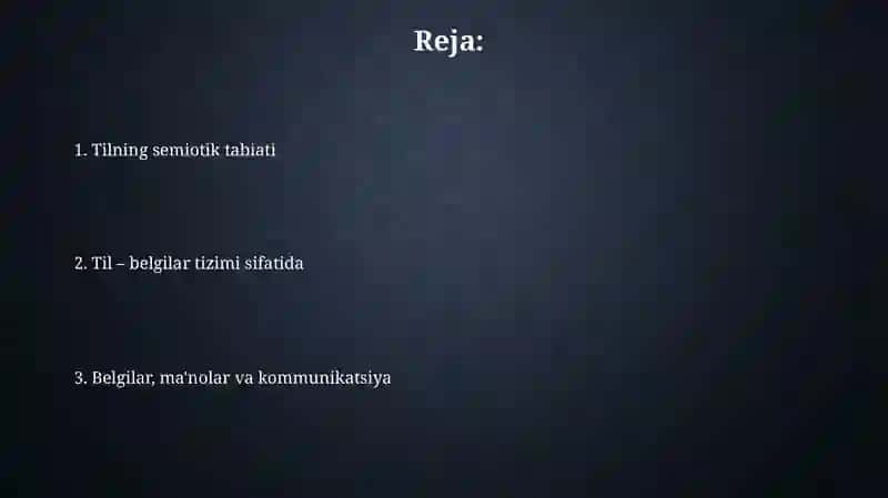 Tilning semiotik tabiati 2