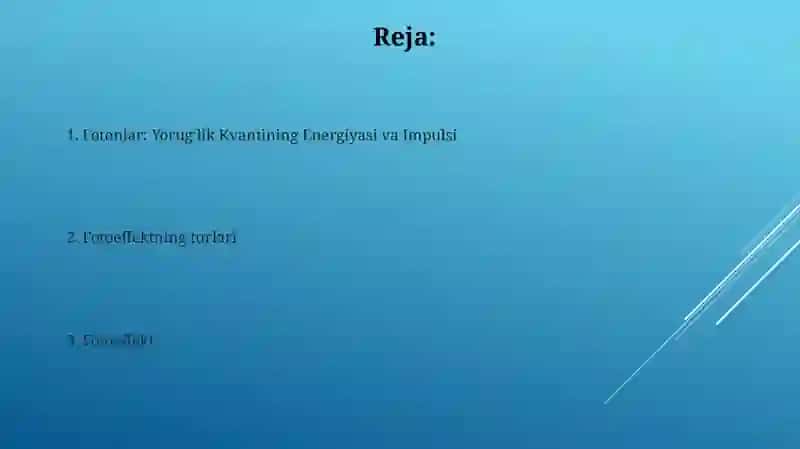 Fotonlar: Yorugʻlik Kvantining Energiyasi va Impulsi 2