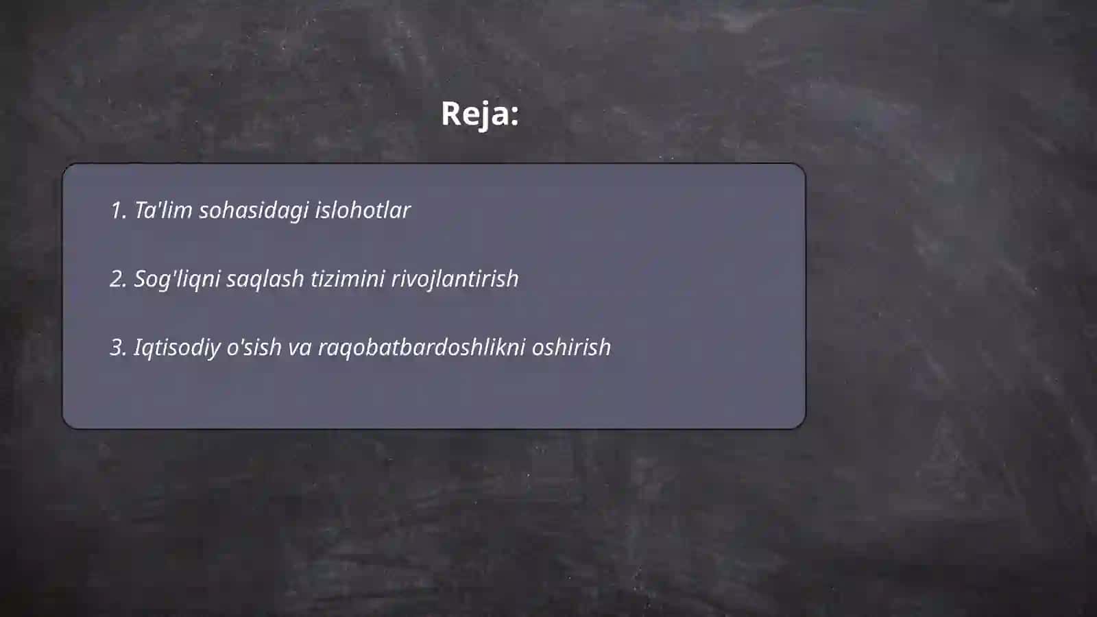 Ta'lim sohasidagi islohotlar 2