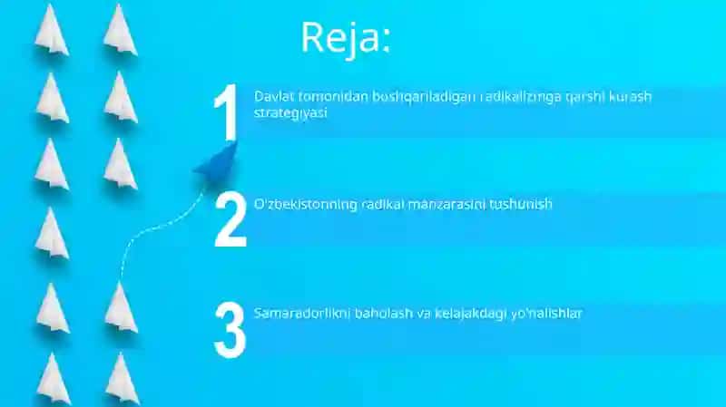 O'zbekiston davlat siyosatida radikal oqimlarga zid kurashish yo'llari 2