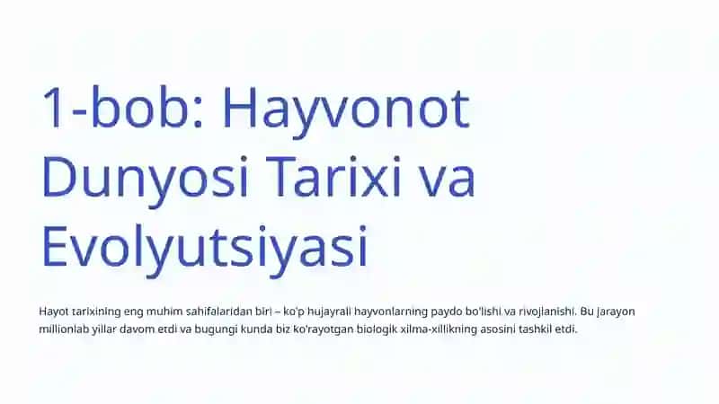 Ko'p Hujayrali Hayvonlar: Hayotning Murakkabligi va Rang-barangligi 2