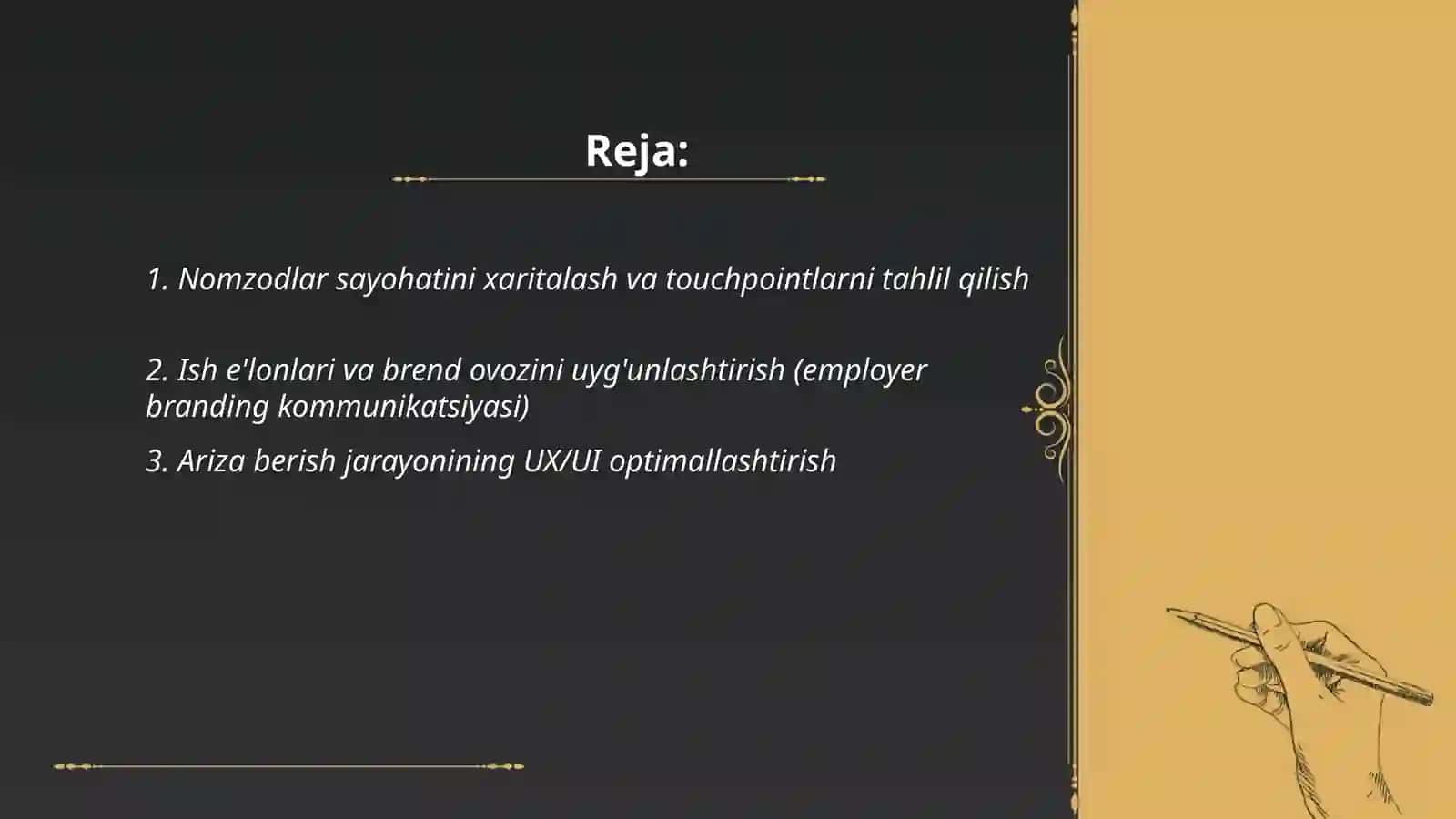 Nomzodlar tajribasi (Candidate Experience) va kommunikatsiya strategiyasi 2