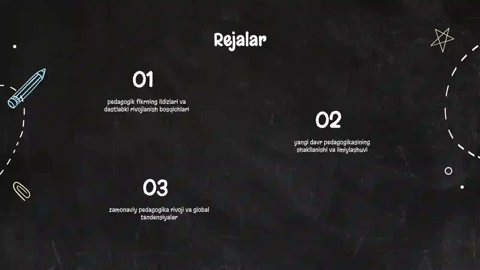 Jahon pedagogik fani rivojlanishi tarixining bayoni 2