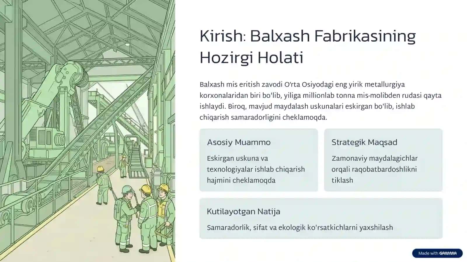 Balxash Fabrikasida Mis-Molibden Rudalarini Boyitishda Yangi Maydalagichlarni Qo'llash 2