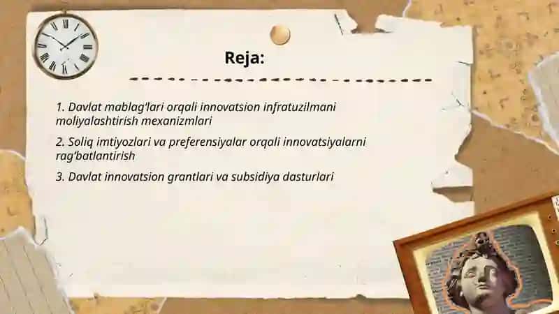 Innovasion infratuzilmani davlat tomonidan qo'llab-quvvatlash yo'llari 2