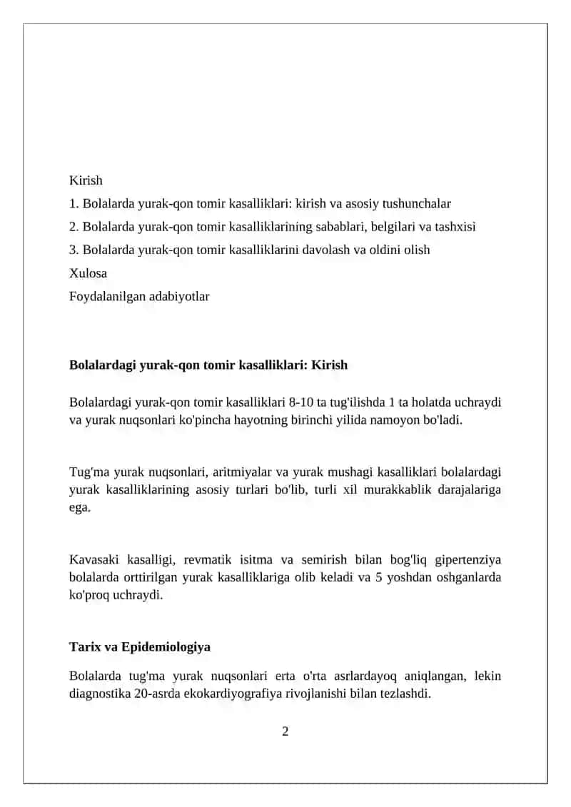Bolalarda yurak-qon tomir kasalliklari 2