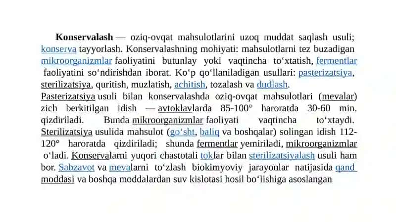 Oziq-ovqat mahsulotlarini muzlatgichda konservalashning nazariy asoslari 2