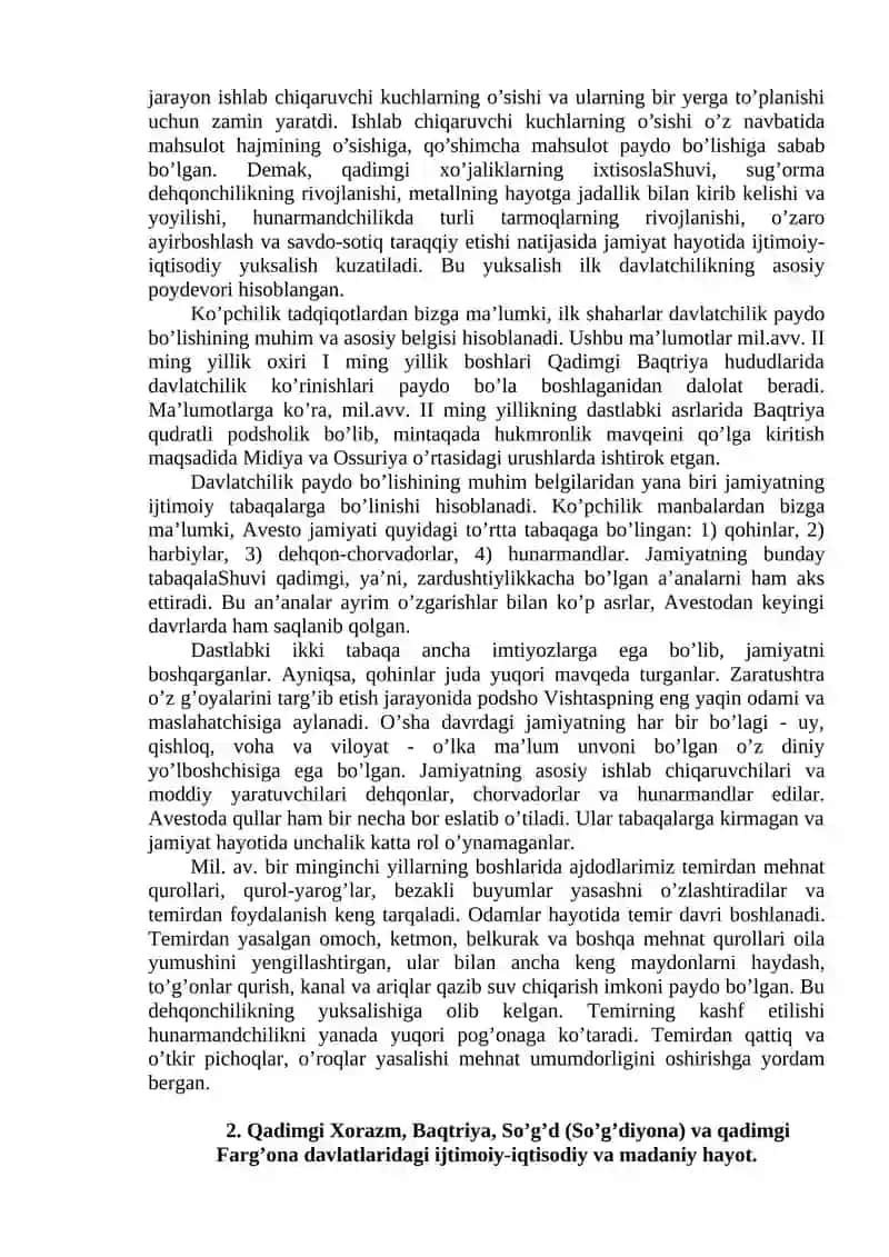 O'zbek xalqi davlatchiligining shakllanishi va dastlabki taraqqiyot bosqichlari 2