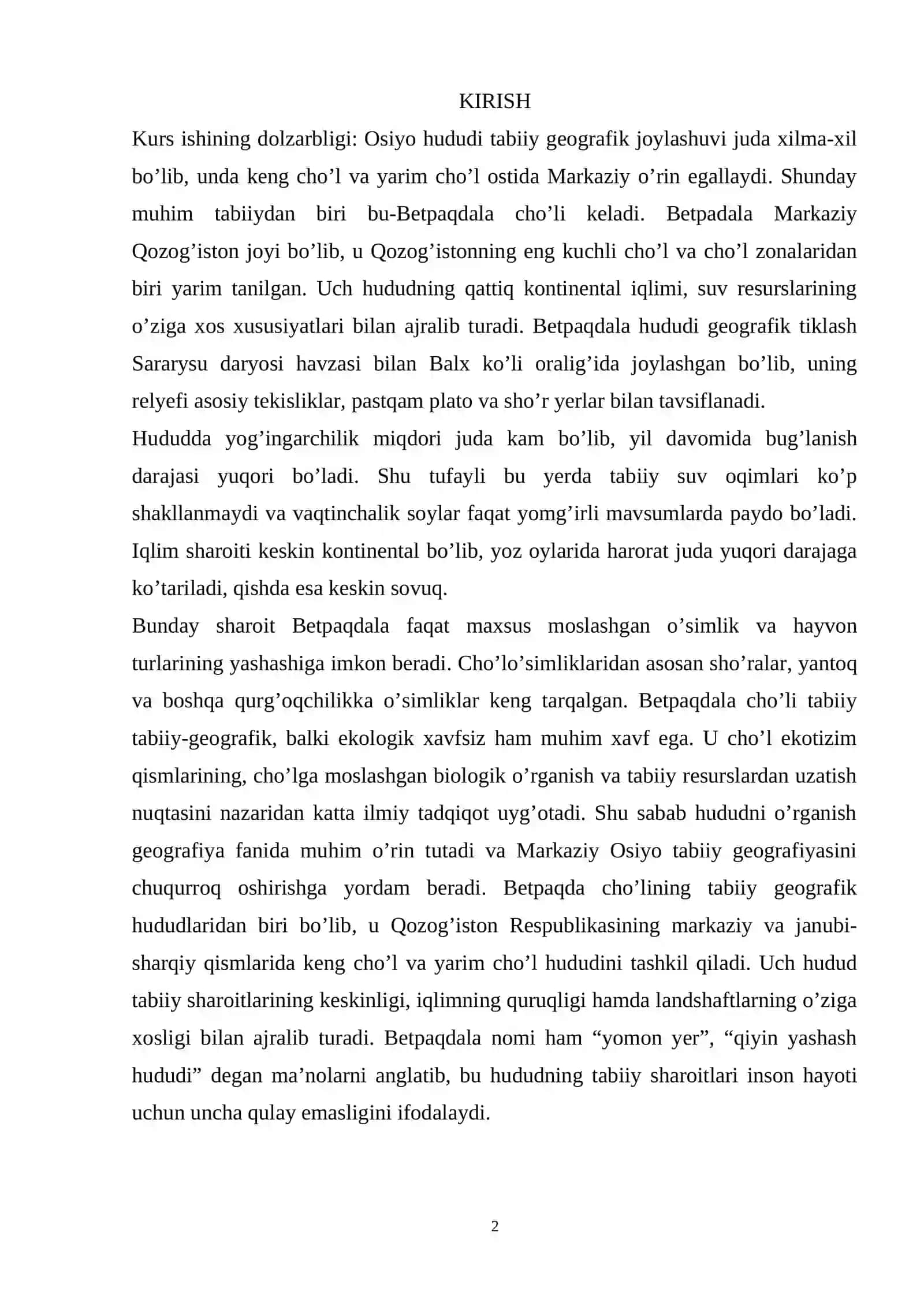 MUNDARIJA 2