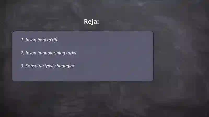 Inson haqi ta'rifi 2