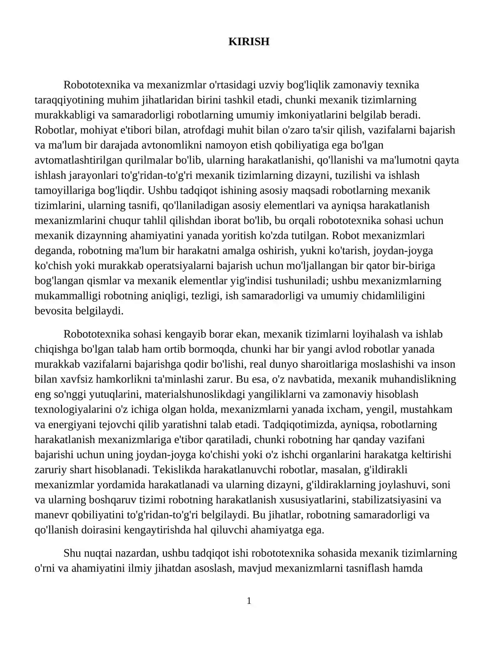 Robotlarning mexanizmlari 2