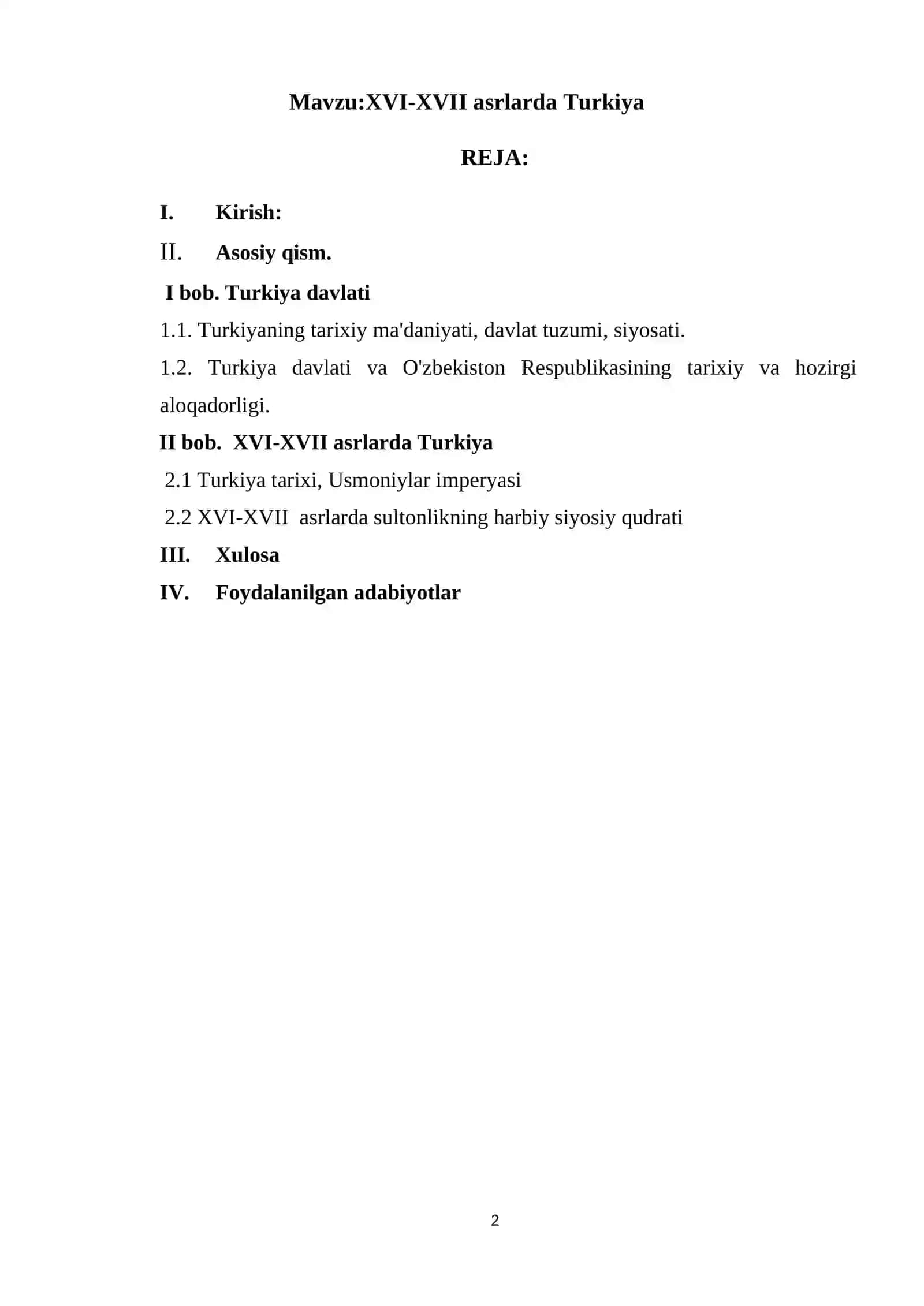 XVI-XVII asrlarda Turkiya 2