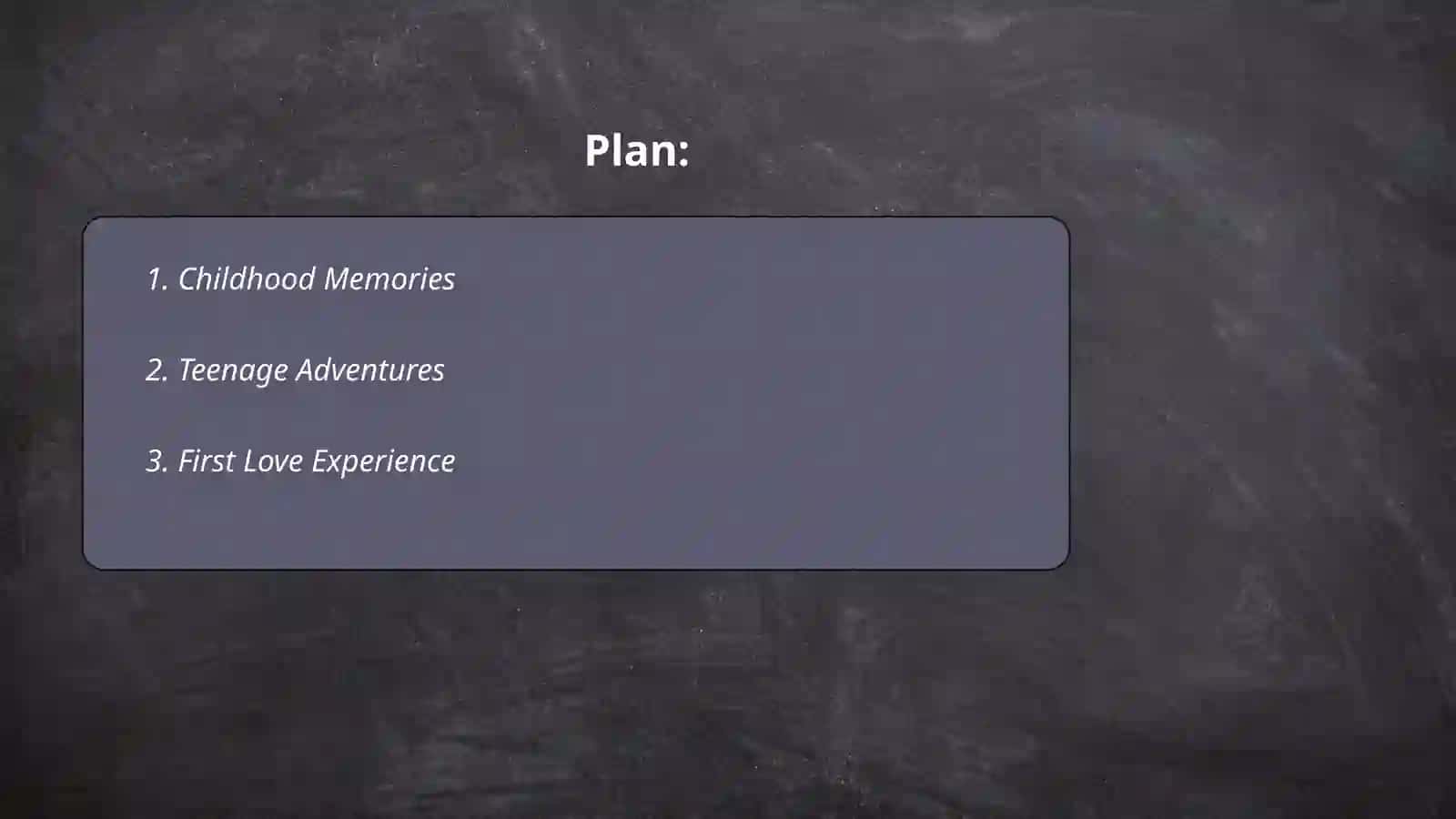 A life in six words 2