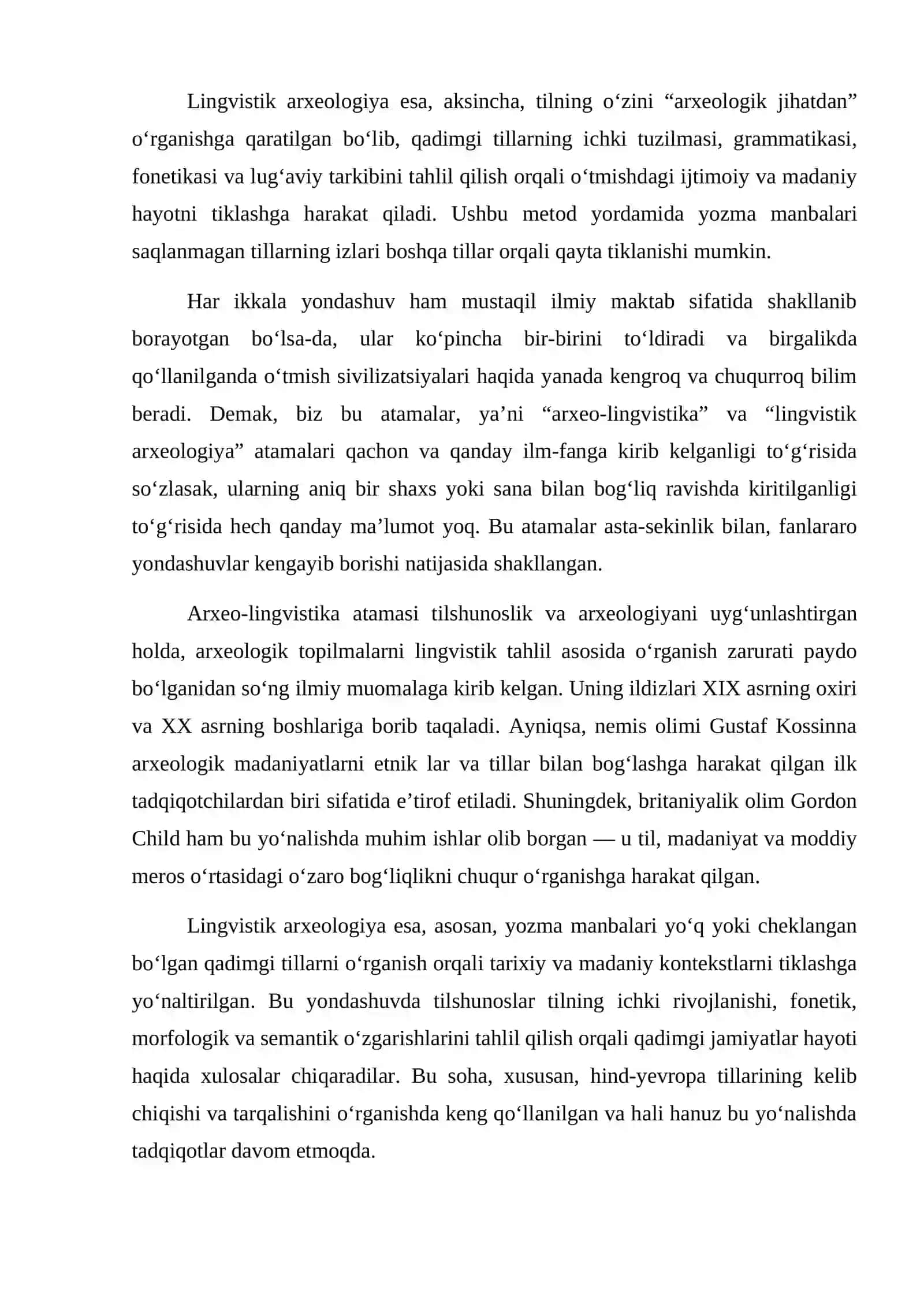 Arxeolingvistika va Lingvistik arxeologiya ilmiy tushunchalari va o‘rganilish tarixi 2