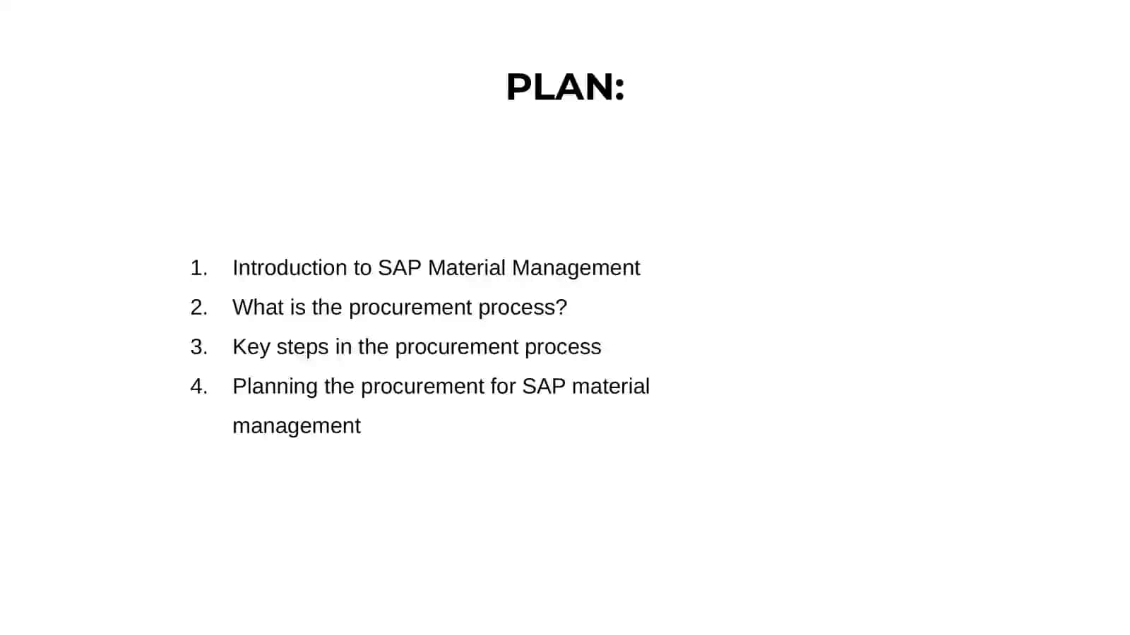 Narrate the process of  procurement for SAP material management 2