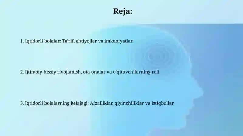 Iqtidorli bolalar: Ta'rif, ehtiyojlar va imkoniyatlar 2