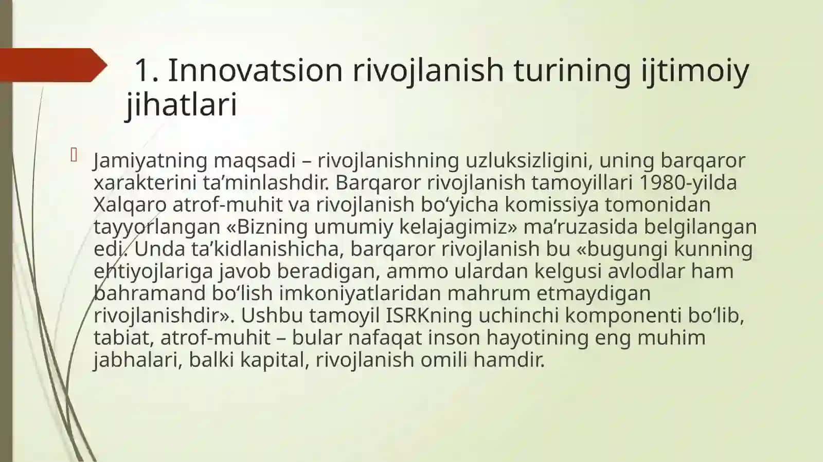 Innovatsion rivojlanishning ijtimoiy va ijtimoiy muhofazalash muammosi 2