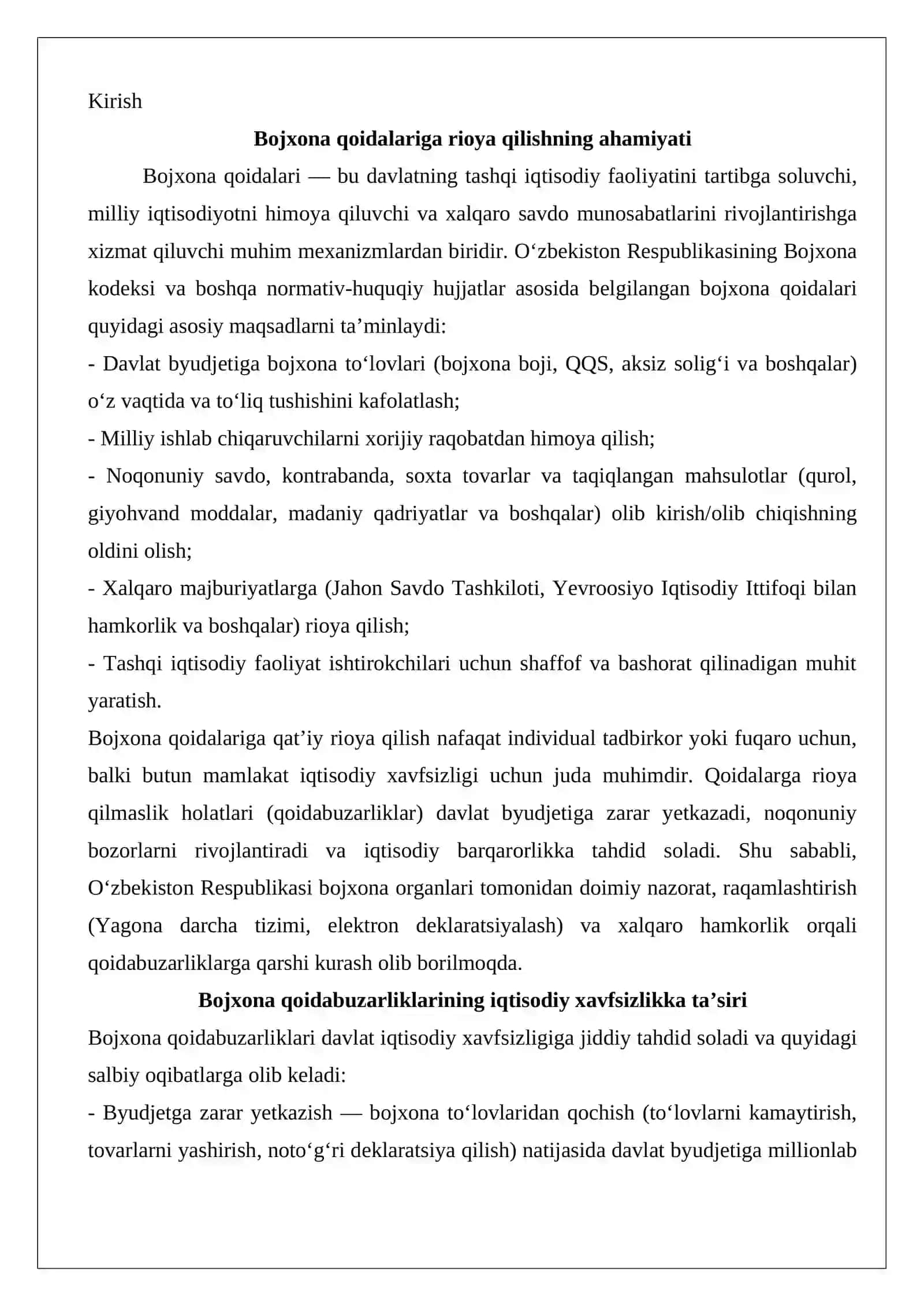 Bojxona qoidabuzarliklari va ularning turlari 2