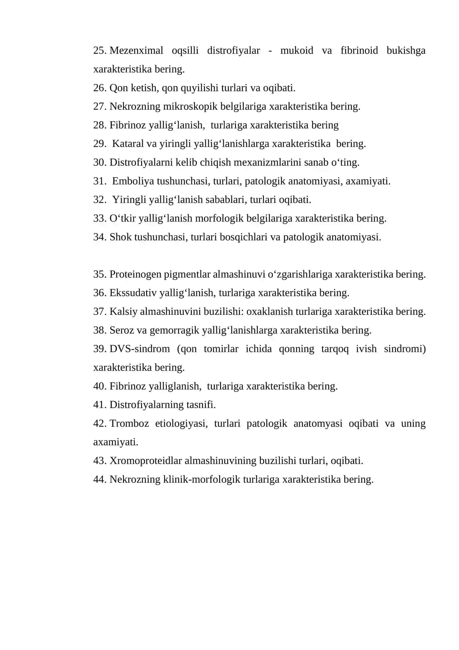 Mineral moddalar almashinuvi buzilishiga xarakteristika 2