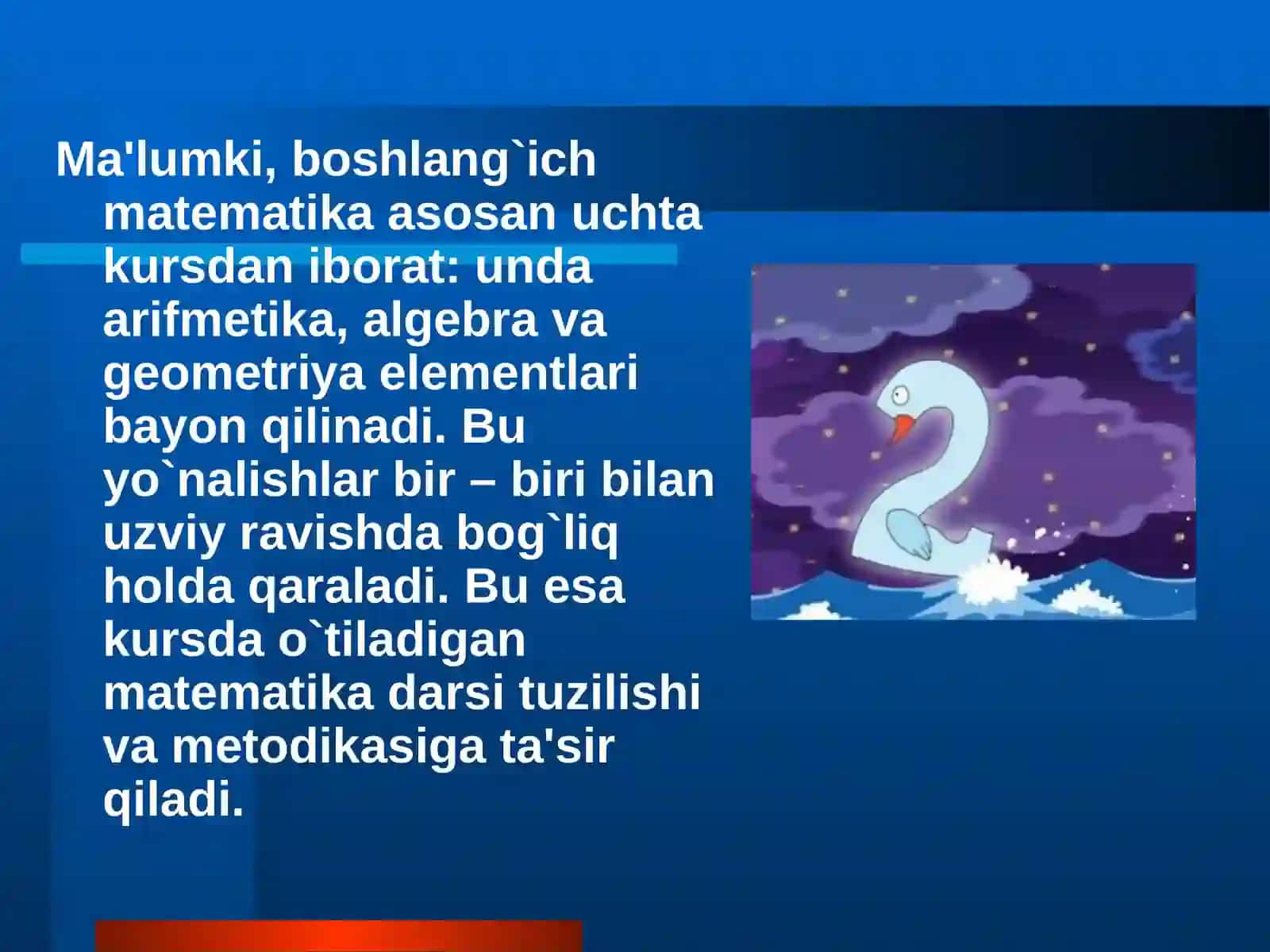 Boshlang`ichsinfda matematikao`qitishmetodikasining mazmuni 2