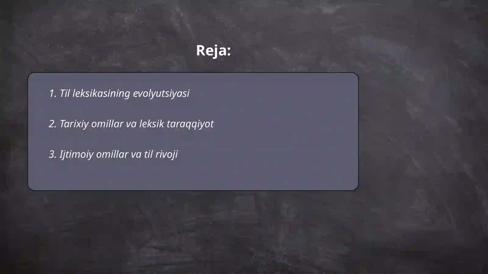 Tilning leksik taraqqiyotidagi ichki va tashqi omillar 2