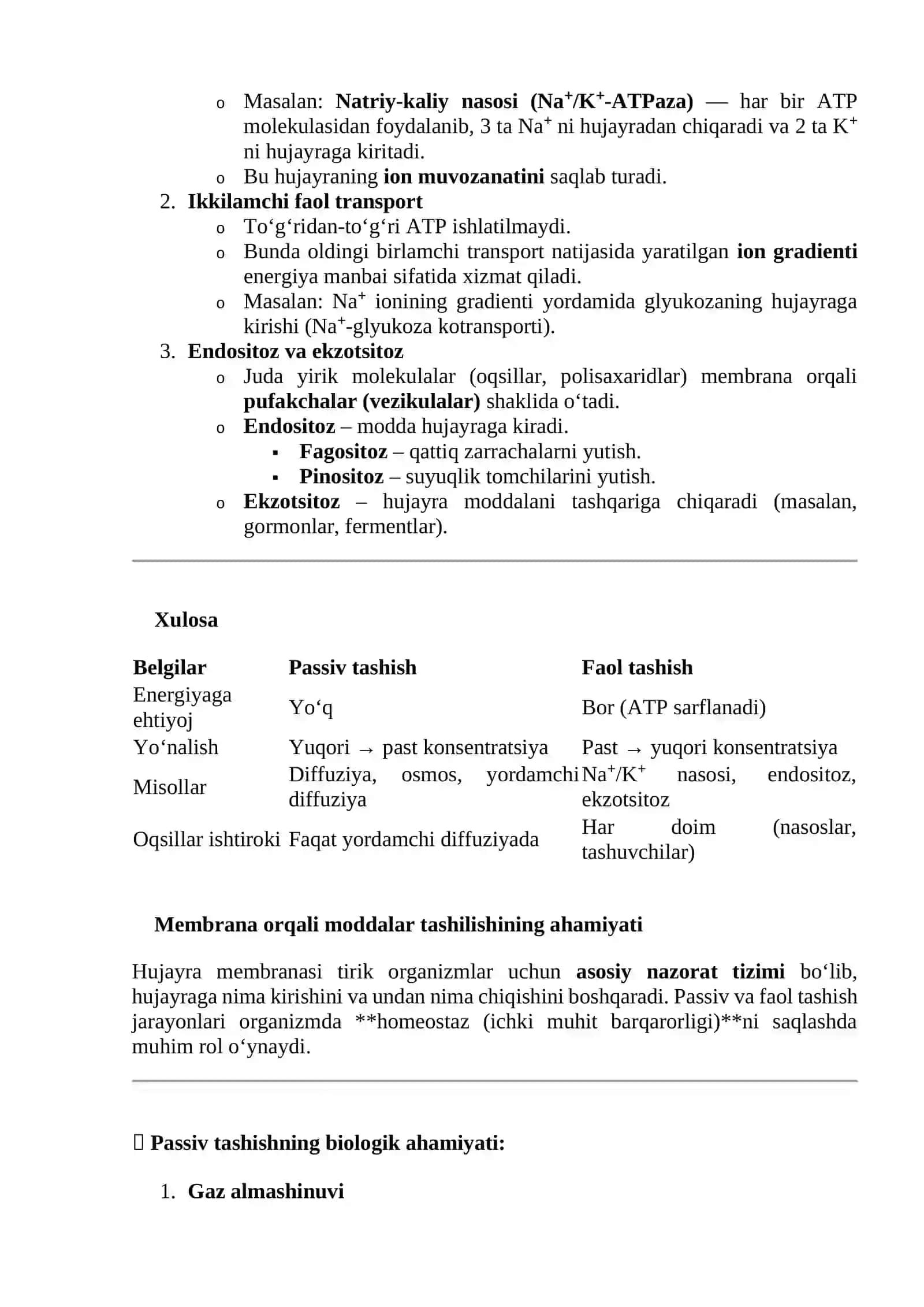 Passiv tashish 2