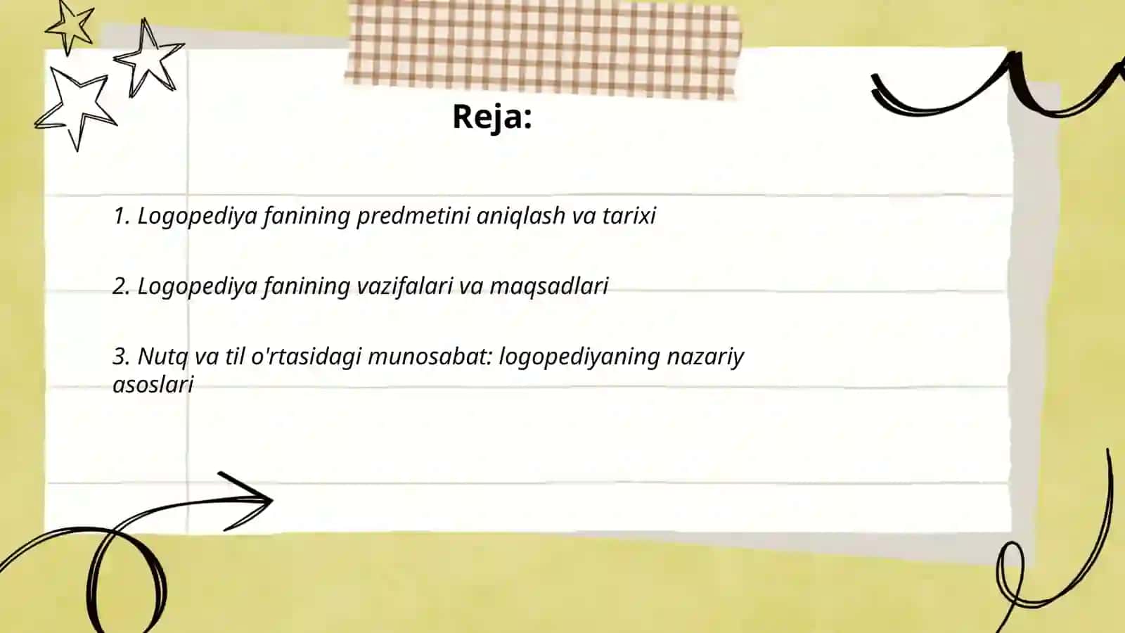 Logopediya fanining predmeti va vazifalari 2