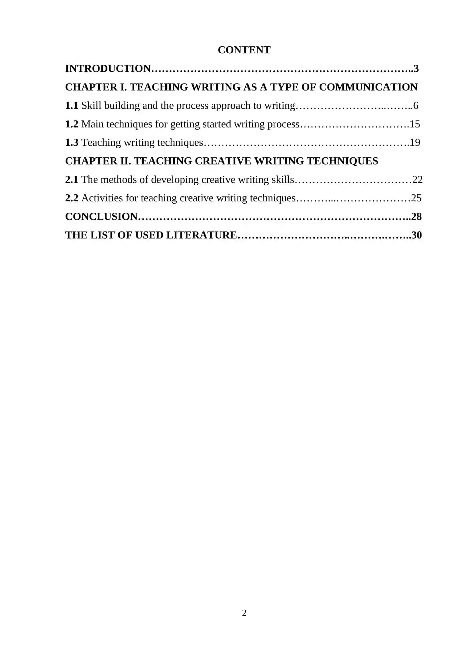 TEACHING WRITING TO EFL STUDENTS 2