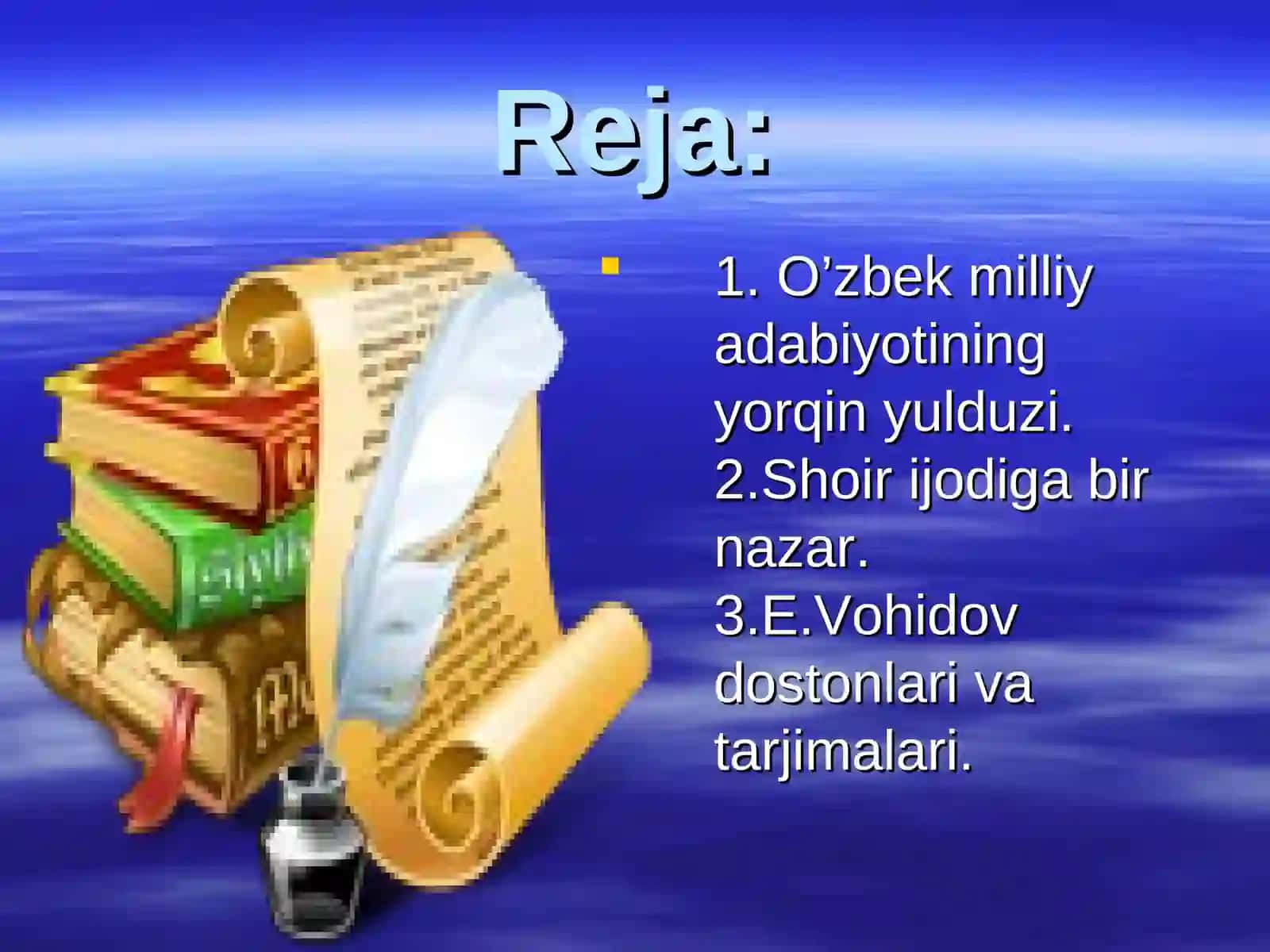 ERKIN VOHIDOVNING HAYOTI VA IJODI 2