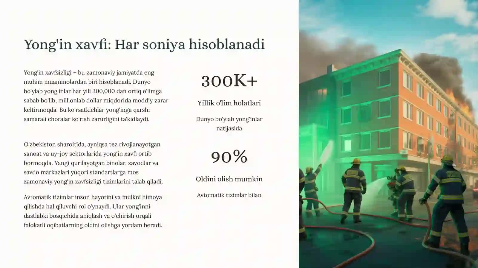 Avtomatik Yong'inga Qarshi Signalizatsiya va O'chirish Tizimlari 2