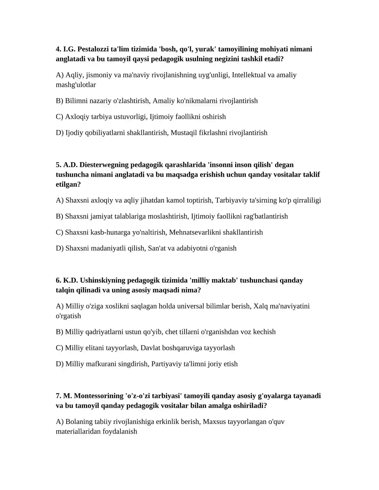 Pedagogik fikir tarixi va mahorat 2
