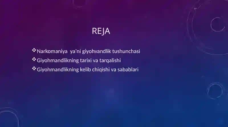 Narkomaniya va uning asoratlari 2