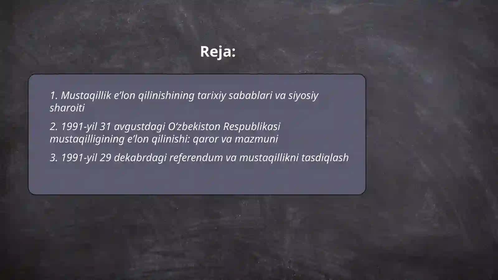 Oʻzbekiston Respublikasi mustaqilligining eʼlon qilinishi 2
