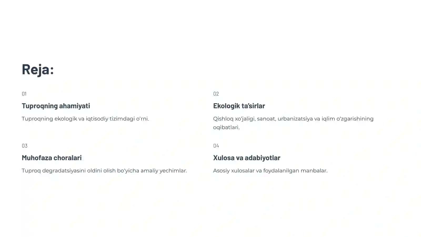 Tuproqlarni ishlatishda ekologik ta’sirlar 2