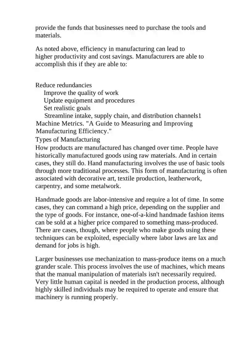 Manufacturing: Definition, Types, Examples, and Use as Indicator 2