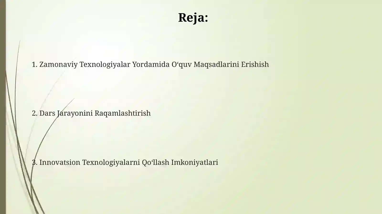 Innovatsion texnologiyalar asosida dars tashkil qilish 2