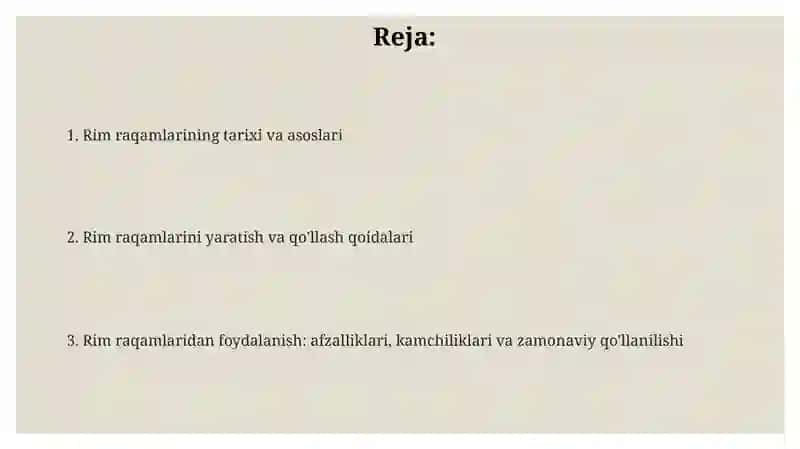 Rim raqamlari 2