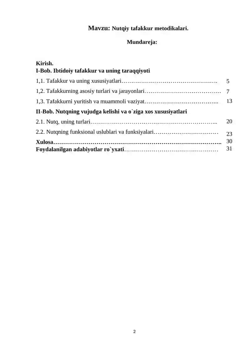 Nutqiy tafakkur metodikalari 2