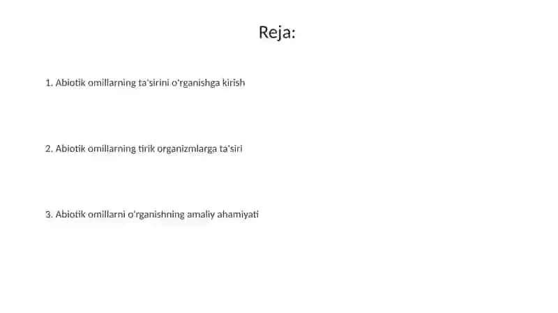 Abiotik omillarning tirik organizmlarga taʼsiri 2
