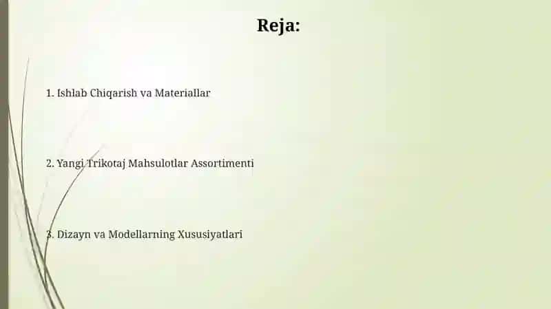 Trikotaj Mahsulotlar Assortimenti 2