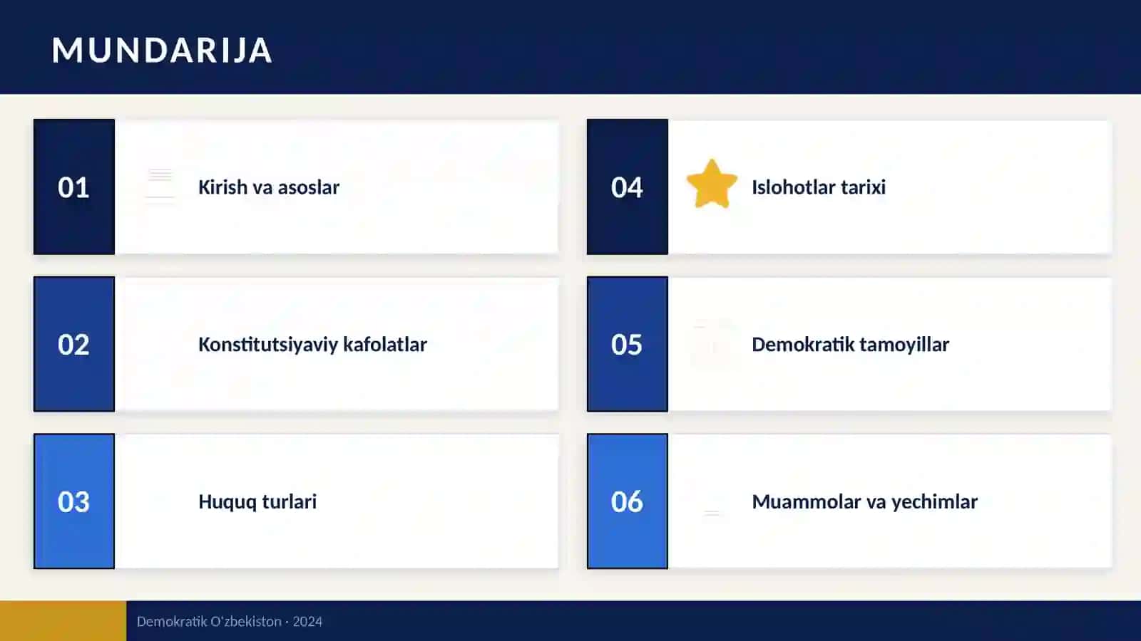 INSON HUQUQLARI VA ERKINLIKLARI O'ZBEKISTONDA DEMOKRATIK TAMOYILLARNING AMALIY IFODASIDIR 2