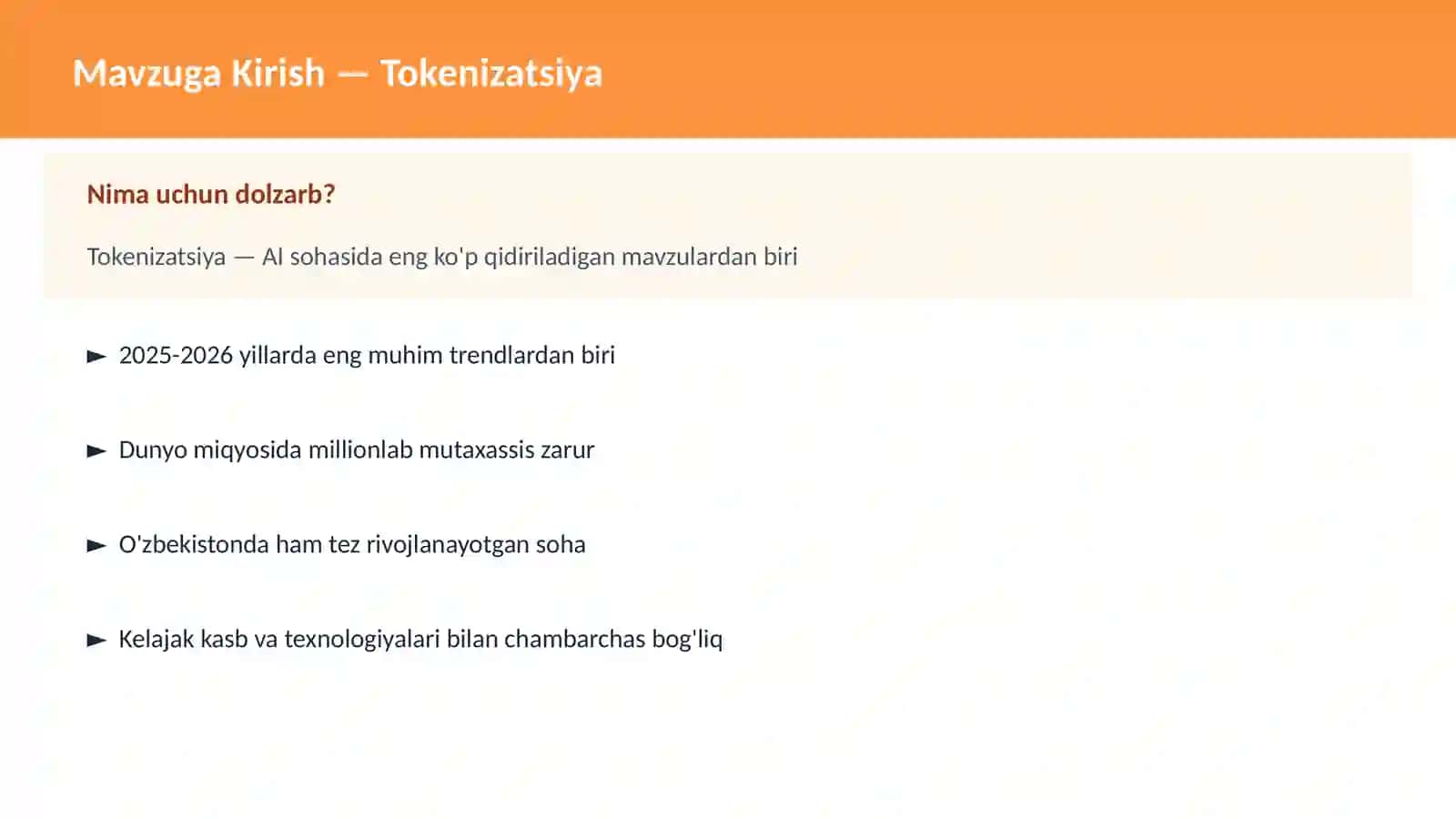 Tokenizatsiya 2