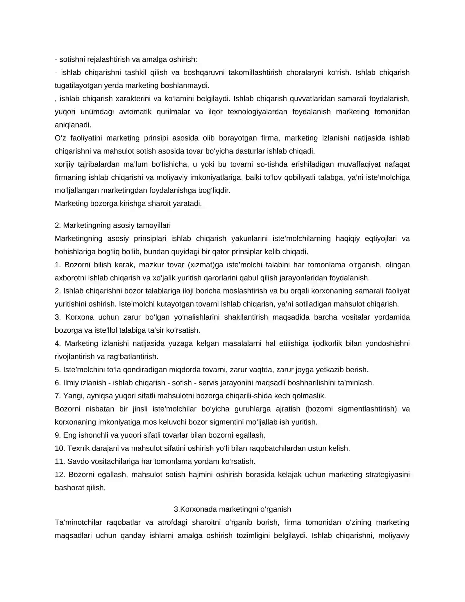 Marketing tadqiqotlari mohiyati va benchmarking 2