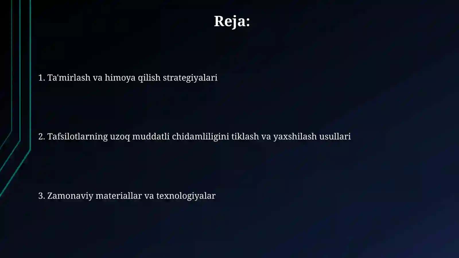 Detallarning uzoqqa chidamliligini tiklash va oshirish usullari 2