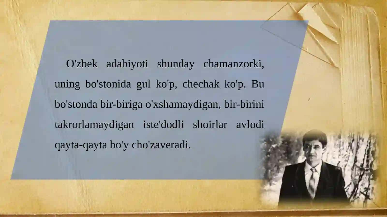 8-sinf Adabiyot fanidan Muhammad Yusuf hayoti va ijodi dars ishlanmasi 2