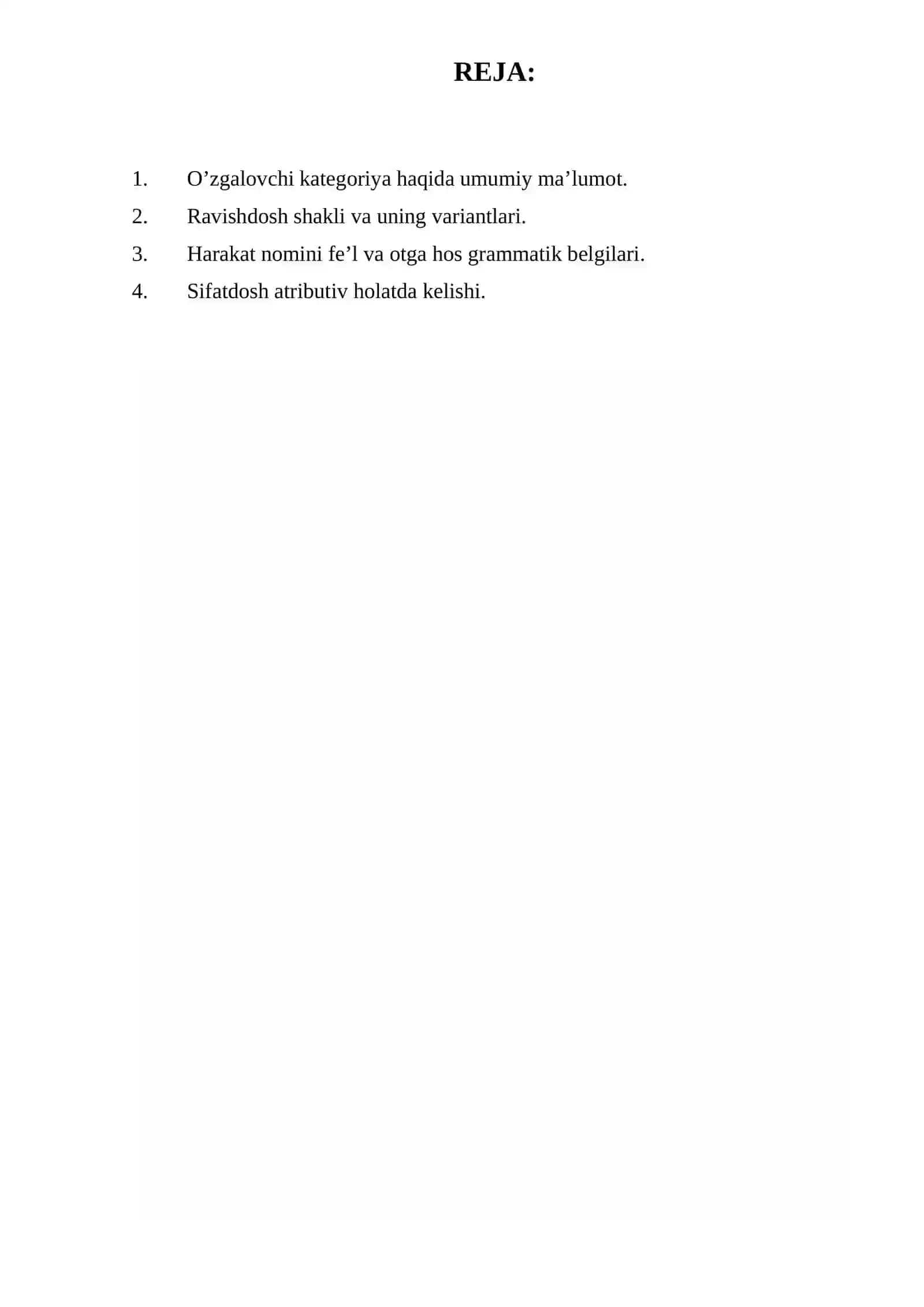 Fe'l o'zgalovchi kategoriyasi shakllarining uslubiy xoslanishi 2